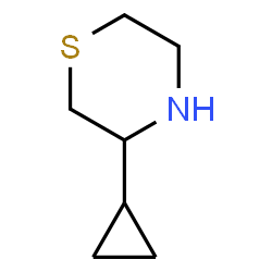ChemSpider 2D Image | 3-Cyclopropylthiomorpholine | C7H13NS