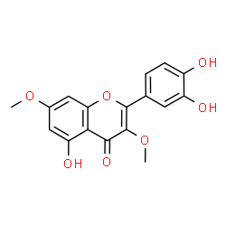 ChemSpider 2D Image | 3,7-DIMETHYLQUERCETIN | C17H14O7