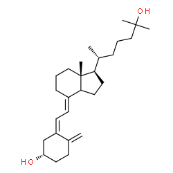 ChemSpider 2D Image | (3S,5Z,7E,14xi)-9,10-Secocholesta-5,7,10-triene-3,25-diol | C27H44O2