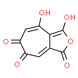 ChemSpider 2D Image | 3,4-Dihydroxy-1H-cyclohepta[c]furan-1,6,7-trione | C9H4O6
