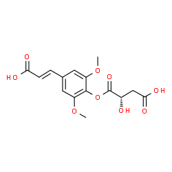 ChemSpider 2D Image | sinapic acid (S)-malate ester | C15H16O9