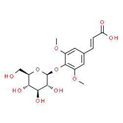 ChemSpider 2D Image | trans-p-Sinapoyl-Î²-D-glucopyranoside | C17H22O10