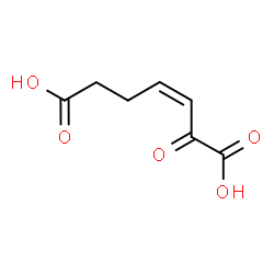 ChemSpider 2D Image | cis-2-oxohept-3-enedioic acid | C7H8O5