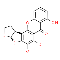 ChemSpider 2D Image | Dihydromethylsterigmatocystin | C18H14O7