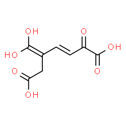 ChemSpider 2D Image | (3E)-5-(Dihydroxymethylene)-2-oxo-3-heptenedioic acid | C8H8O7