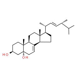 ChemSpider 2D Image | 5alpha-ergosta-7,22-diene-3beta,5-diol | C28H46O2