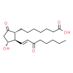 ChemSpider 2D Image | 15-dehydro-prostaglandin E1 | C20H32O5