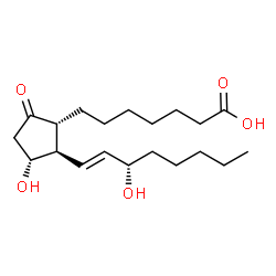 ChemSpider 2D Image | (-)-Prostaglandin E1 | C20H34O5