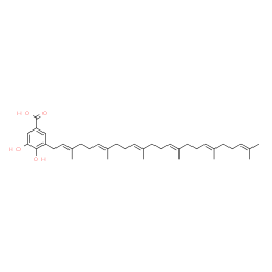 ChemSpider 2D Image | 3-hexaprenyl-4,5-dihydroxybenzoic acid | C37H54O4