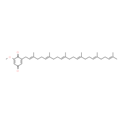 ChemSpider 2D Image | 2-Hexaprenyl-6-methoxy-1,4-benzoquinone | C37H54O3