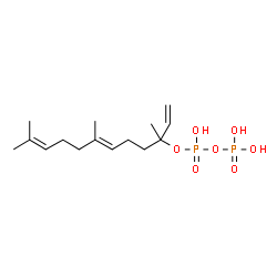 ChemSpider 2D Image | NEROLIDYL PYROPHOSPHATE, (6E,3R)- | C15H28O7P2