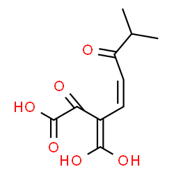 ChemSpider 2D Image | (4Z)-3-(Dihydroxymethylene)-7-methyl-2,6-dioxo-4-octenoic acid | C10H12O6