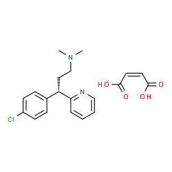ChemSpider 2D Image | Dexchlorpheniramine Maleate | C20H23ClN2O4