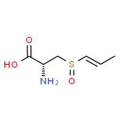 ChemSpider 2D Image | 3-[(1E)-1-Propen-1-ylsulfinyl]-L-alanine | C6H11NO3S