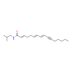 ChemSpider 2D Image | (2E,6E,8E)-N-Isobutyl-2,6,8-hexadecatrien-10-ynamide | C20H31NO
