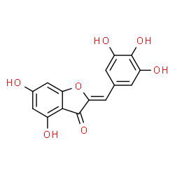 ChemSpider 2D Image | (2Z)-4,6-Dihydroxy-2-(3,4,5-trihydroxybenzylidene)-1-benzofuran-3(2H)-one | C15H10O7