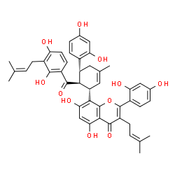 ChemSpider 2D Image | kuwanon H | C45H44O11