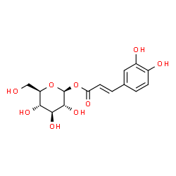 ChemSpider 2D Image | 1-Caffeoyl-beta-D-glucose | C15H18O9