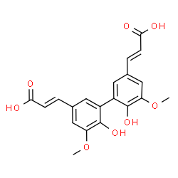 ChemSpider 2D Image | (7E,7'E)-5,5'-diferulic acid | C20H18O8