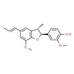 ChemSpider 2D Image | (-)-licarin A | C20H22O4
