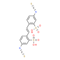 ChemSpider 2D Image | (E)-4,4'-diisothiocyanato-2,2'-stilbenedisulfonic acid | C16H10N2O6S4
