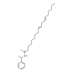 ChemSpider 2D Image | (9E,12E)-N-(1-Phenylethyl)-9,12-octadecadienamide | C26H41NO