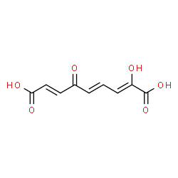 ChemSpider 2D Image | (2Z,4E,7E)-2-Hydroxy-6-oxo-2,4,7-nonatrienedioic acid | C9H8O6