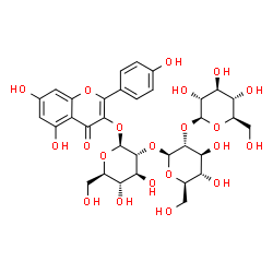 ChemSpider 2D Image | Kaempferol 3-sophorotrioside | C33H40O21