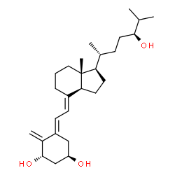 ChemSpider 2D Image | (1S,3R,5E,7E,24S)-9,10-Secocholesta-5,7,10-triene-1,3,24-triol | C27H44O3
