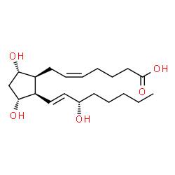 ChemSpider 2D Image | 8-Isoprostaglandin F2a | C20H34O5
