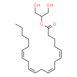 ChemSpider 2D Image | 2-arachidonoylglycerol | C23H38O4