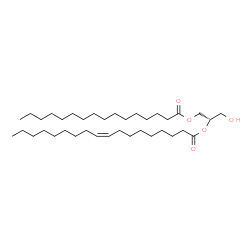 ChemSpider 2D Image | 1-Palmitoyl-2-oleoyl-sn-glycerol | C37H70O5