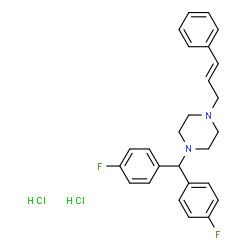 ChemSpider 2D Image | Flunarizine dihydrochloride | C26H28Cl2F2N2