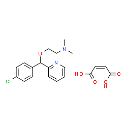 ChemSpider 2D Image | Carbinoxamine maleate | C20H23ClN2O5