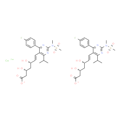 ChemSpider 2D Image | Rosuvastatin Calcium | C44H54CaF2N6O12S2