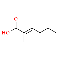 ChemSpider 2D Image | 2-Methyl-2-hexenoic acid | C7H12O2