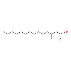 ChemSpider 2D Image | 3-Methyltetradecanoic acid | C15H30O2