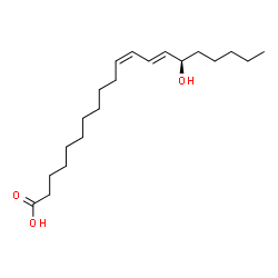 ChemSpider 2D Image | (11Z,13E,15R)-15-Hydroxy-11,13-icosadienoic acid | C20H36O3