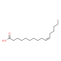 ChemSpider 2D Image | (10Z)-10-Hexadecenoic acid | C16H30O2