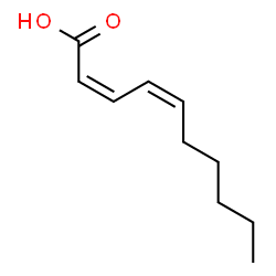 ChemSpider 2D Image | (2Z,4Z)-2,4-Decadienoic acid | C10H16O2