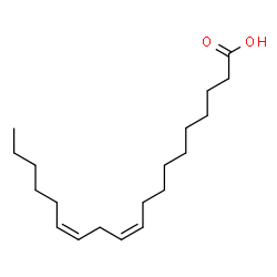 ChemSpider 2D Image | (10Z,13Z)-10,13-Nonadecadienoic acid | C19H34O2