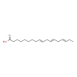 ChemSpider 2D Image | Linolenelaidic acid | C18H30O2