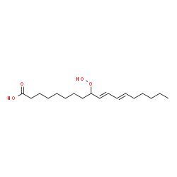 ChemSpider 2D Image | (E,Z)-9-Hydroperoxy-10,12-octadecadienoic acid | C18H32O4