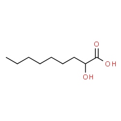 ChemSpider 2D Image | 2-Hydroxynonanoic acid | C9H18O3
