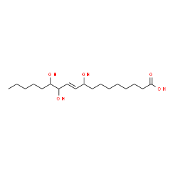 ChemSpider 2D Image | (10E)-9,12,13-Trihydroxy-10-octadecenoic acid | C18H34O5
