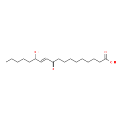 ChemSpider 2D Image | 13-Hydroxy-10-oxo-11-octadecenoic acid | C18H32O4