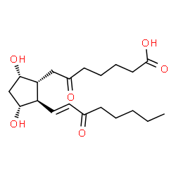 ChemSpider 2D Image | 6,15-diketo,13,14-dihydro-PGF1alpha | C20H32O6