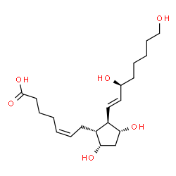 ChemSpider 2D Image | 20-hydroxy-PGF2alpha | C20H34O6