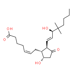 ChemSpider 2D Image | 16,16-DIMETHYL PROSTAGLANDIN D2 | C22H36O5