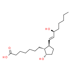 ChemSpider 2D Image | 11-deoxy Prostaglandin F1α | C20H36O4